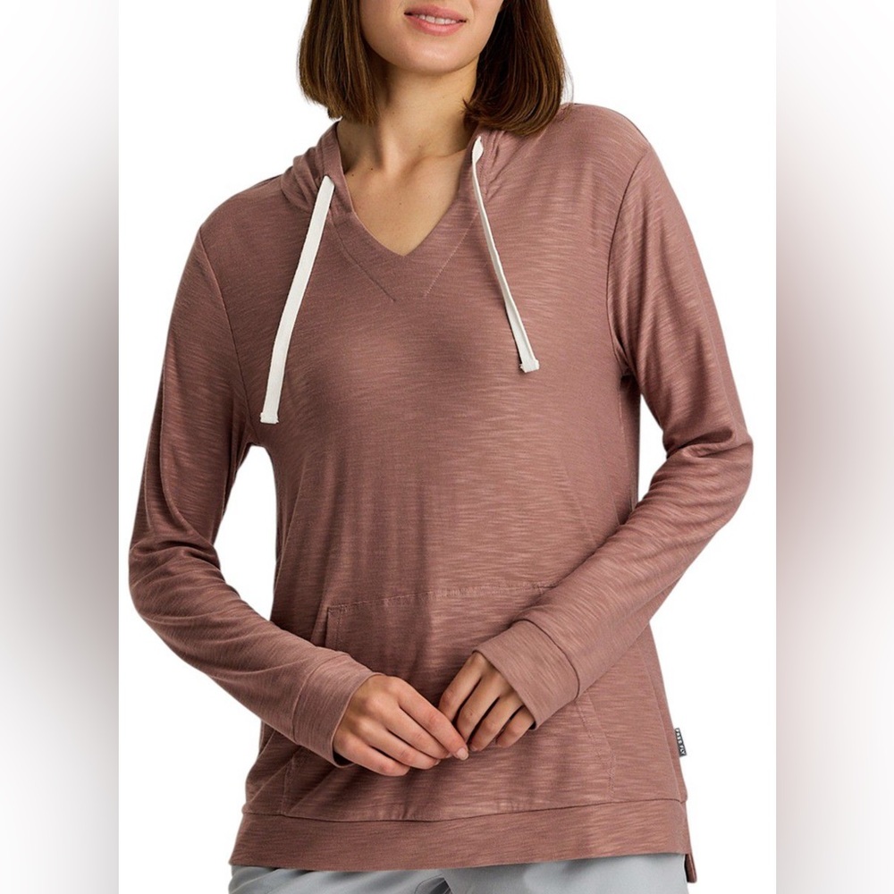 Free Fly Bamboo Slub Hoodie Women’s "Fig" Lightweight Boat Beach Shirt